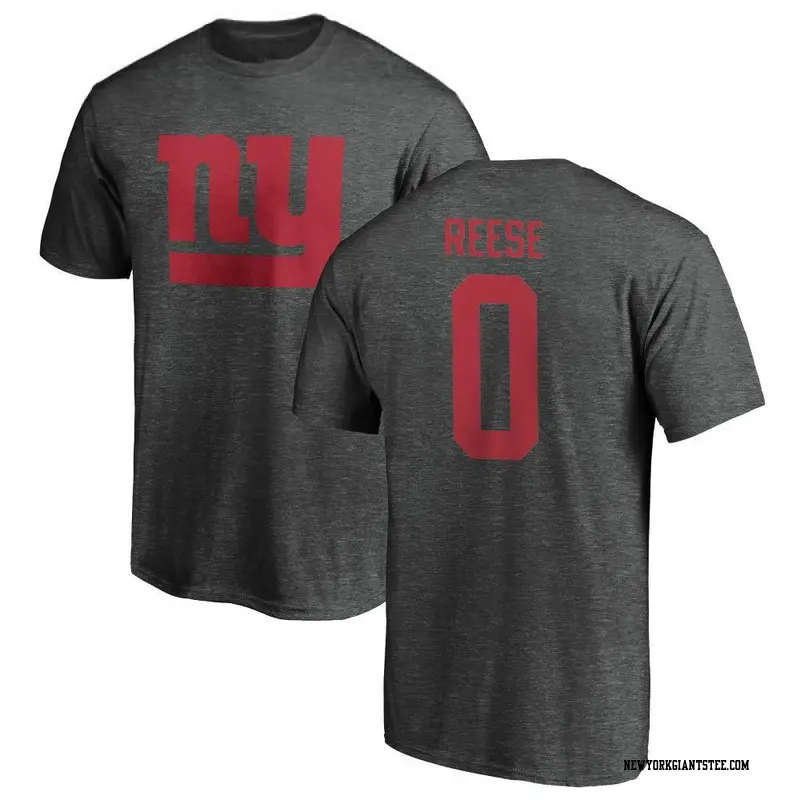 Youth New York Giants ＃0 Arvell Reese Ash One Color T-Shirt