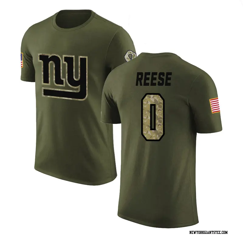 Youth New York Giants ＃0 Arvell Reese Olive Salute to Service T-Shirt
