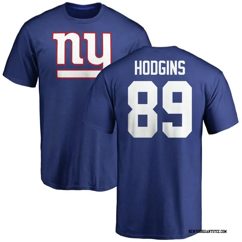 Youth New York Giants ＃89 Isaiah Hodgins Royal Name & Number Logo T-Shirt
